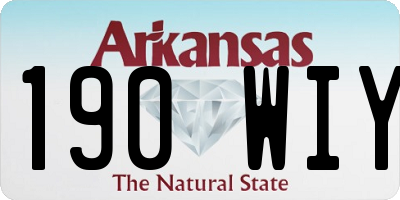 AR license plate 190WIY