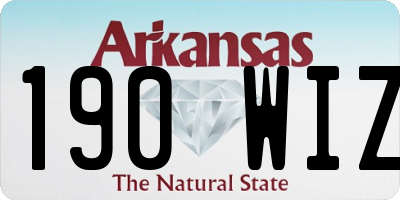 AR license plate 190WIZ