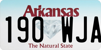 AR license plate 190WJA