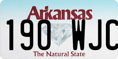 AR license plate 190WJC