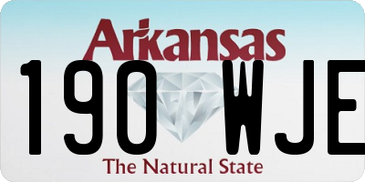 AR license plate 190WJE