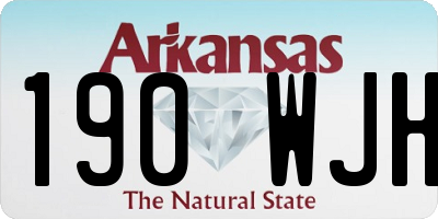 AR license plate 190WJH