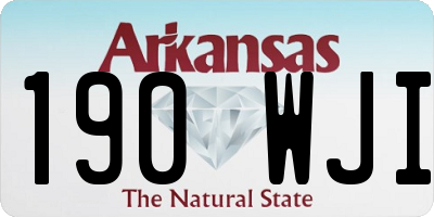 AR license plate 190WJI