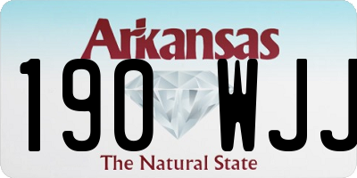 AR license plate 190WJJ