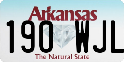 AR license plate 190WJL