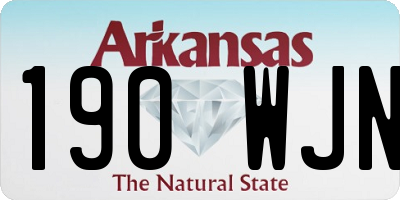 AR license plate 190WJN