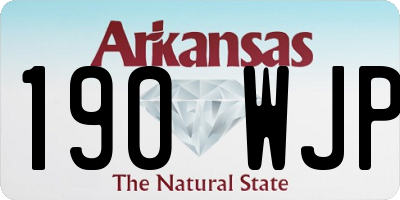 AR license plate 190WJP