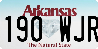 AR license plate 190WJR