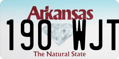 AR license plate 190WJT