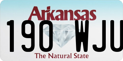 AR license plate 190WJU