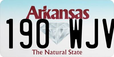 AR license plate 190WJV