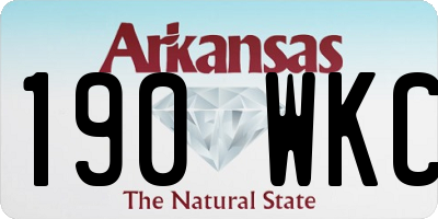 AR license plate 190WKC
