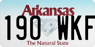 AR license plate 190WKF