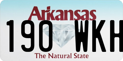 AR license plate 190WKH