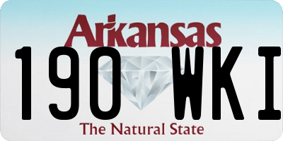 AR license plate 190WKI