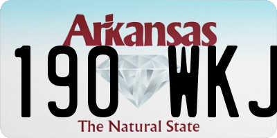 AR license plate 190WKJ