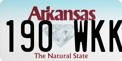 AR license plate 190WKK