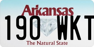 AR license plate 190WKT