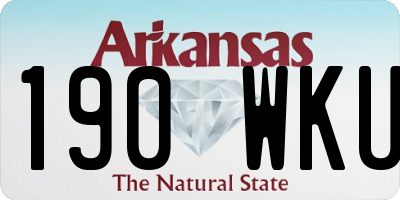AR license plate 190WKU