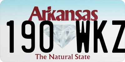 AR license plate 190WKZ