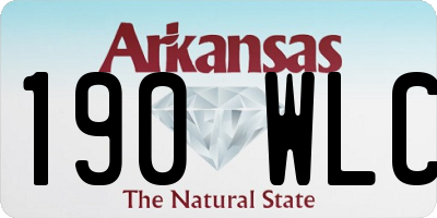 AR license plate 190WLC