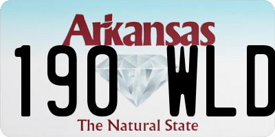 AR license plate 190WLD