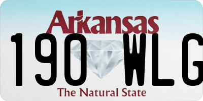 AR license plate 190WLG