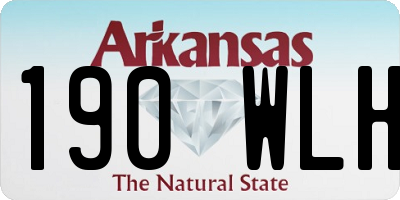 AR license plate 190WLH