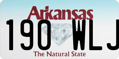 AR license plate 190WLJ