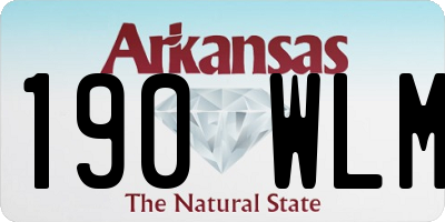 AR license plate 190WLM