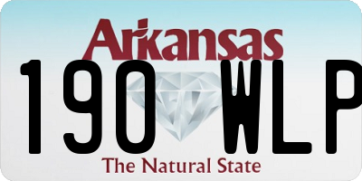 AR license plate 190WLP