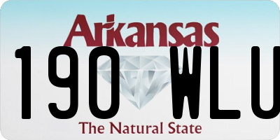 AR license plate 190WLU