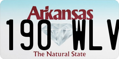 AR license plate 190WLV