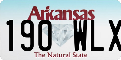 AR license plate 190WLX