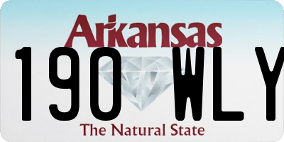 AR license plate 190WLY