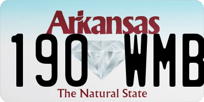 AR license plate 190WMB