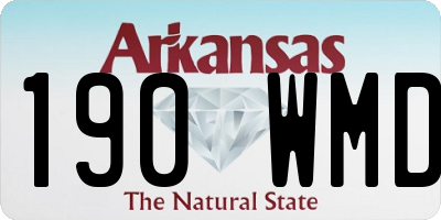 AR license plate 190WMD