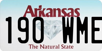 AR license plate 190WME
