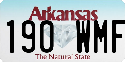AR license plate 190WMF