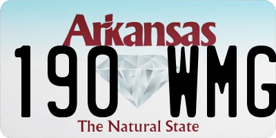 AR license plate 190WMG