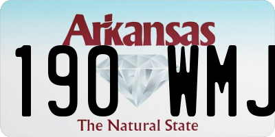 AR license plate 190WMJ