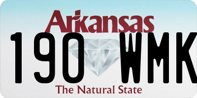 AR license plate 190WMK