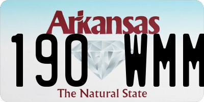 AR license plate 190WMM