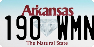 AR license plate 190WMN
