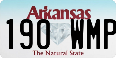 AR license plate 190WMP