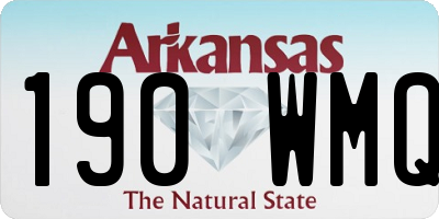 AR license plate 190WMQ