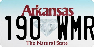 AR license plate 190WMR