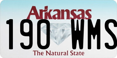 AR license plate 190WMS