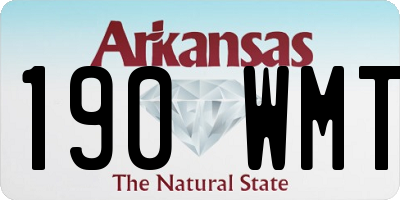 AR license plate 190WMT