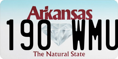 AR license plate 190WMU
